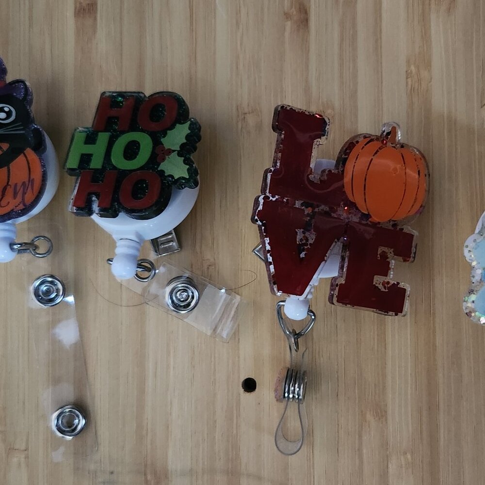 Handmade acylic badge reel